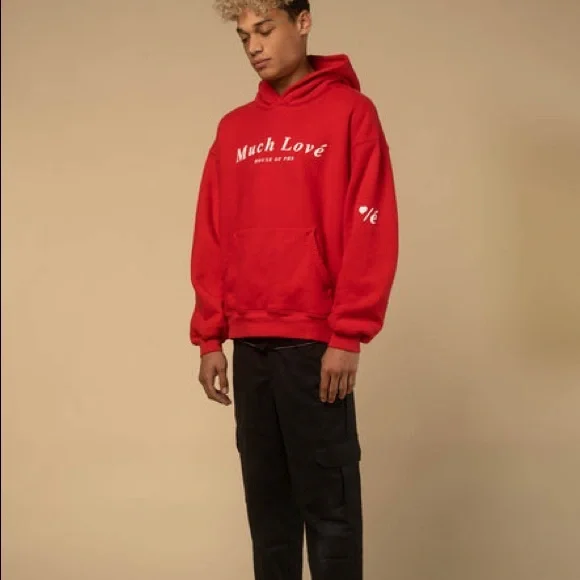 🔥🔥MUCH LOVE HOUSE OF PH8 SCARLET RED HOODIE RARE FIND XXL NWT🔥🔥 - Picture 2 of 6
